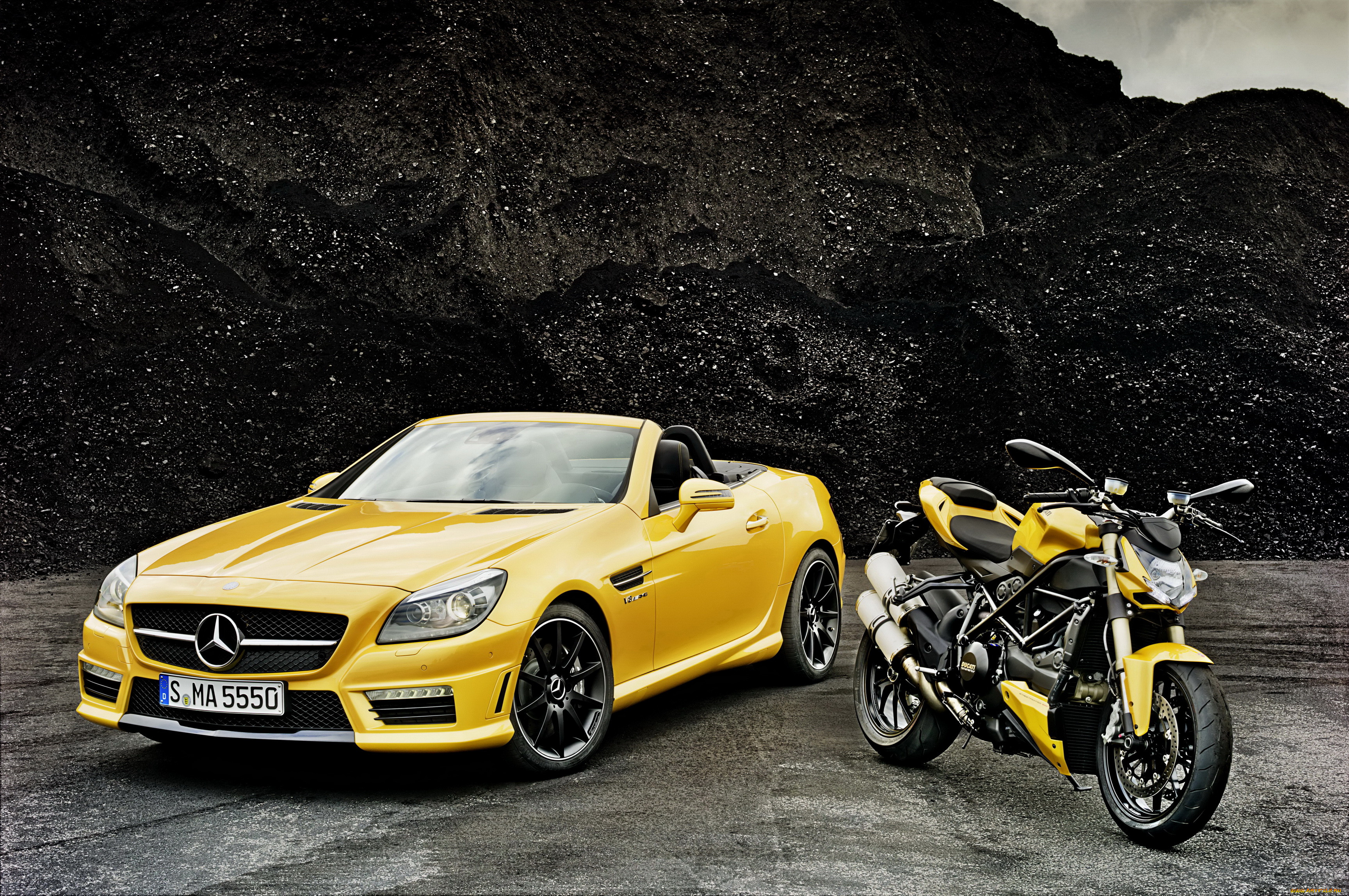 2011, mercedes, benz, slk, 55, amg, ducati, streetfighter, 848, , mercedes-benz